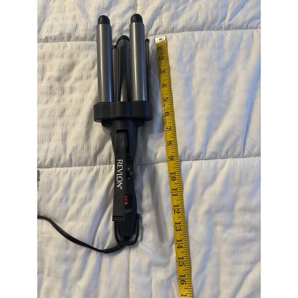 Revlon 3 Barrel Hair Waiver Jumbo Black Ceramic Long Lasting Waves - Picture 4 of 5